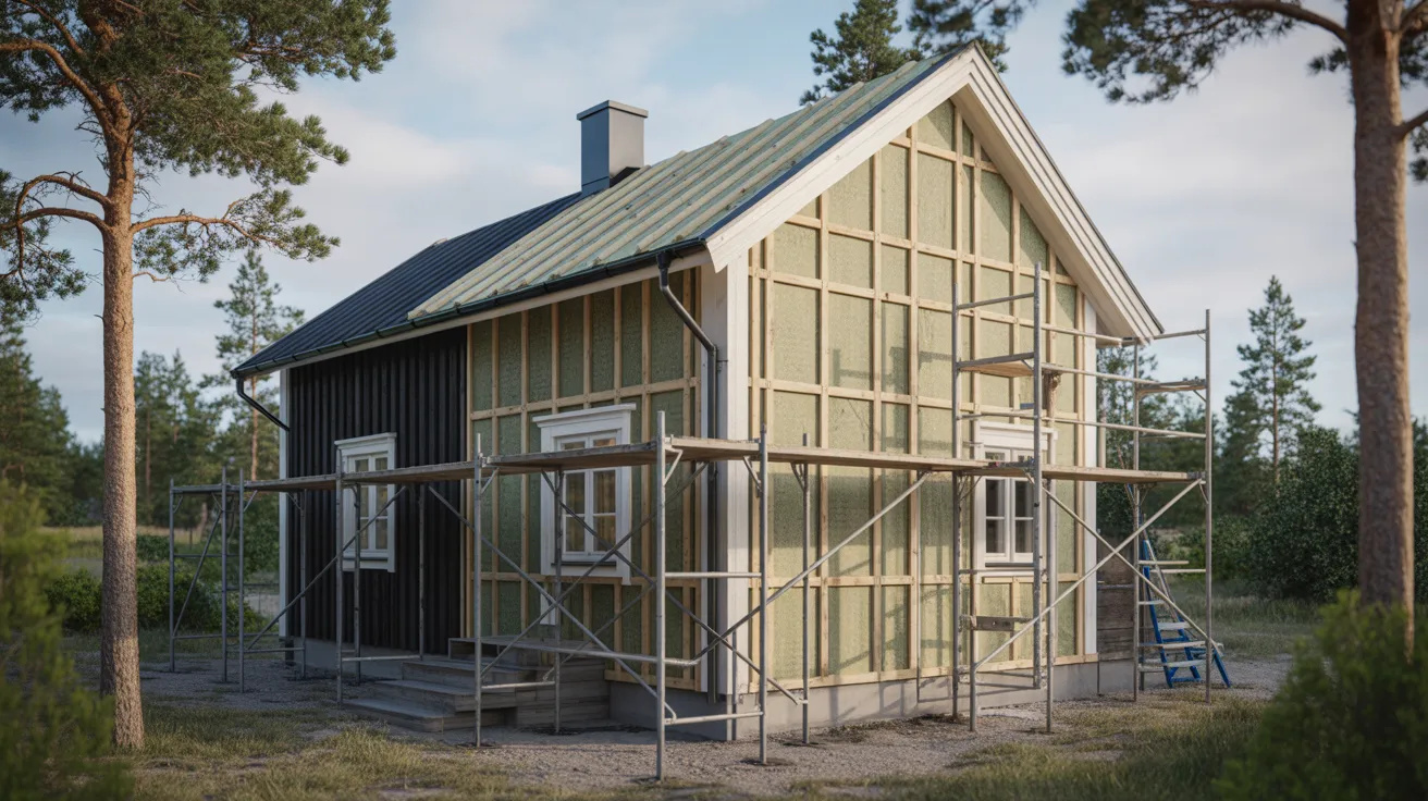 Tilläggsisolering av fasad & yttervägg